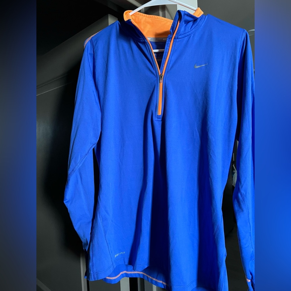 Nike 1/4 zip long sleeve dri fit - L